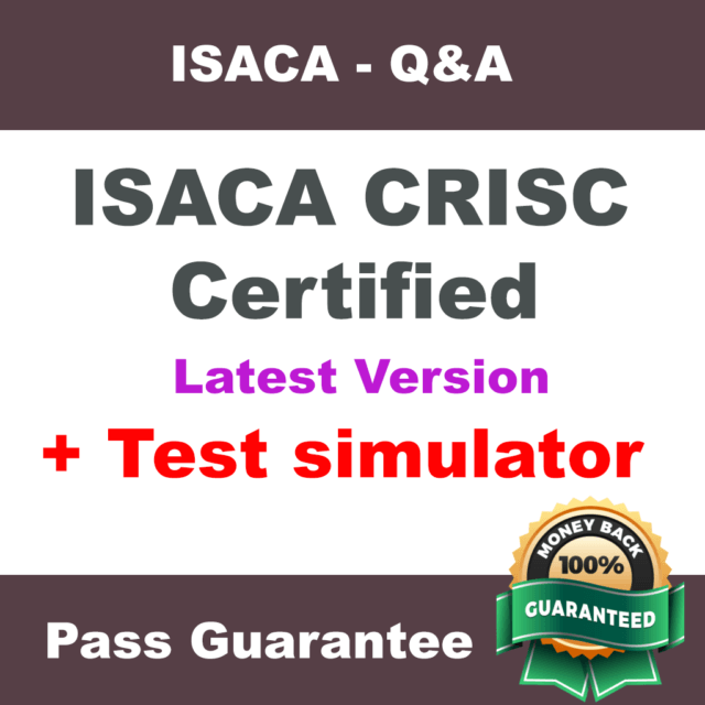 CRISC Logo - Isaca Certified in Risk and Information Systems Control CRISC Exam Q&a PDF  SIM