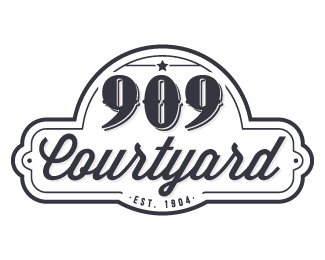 909 Logo - Logopond - Logo, Brand & Identity Inspiration (909 Courtyard - Events)