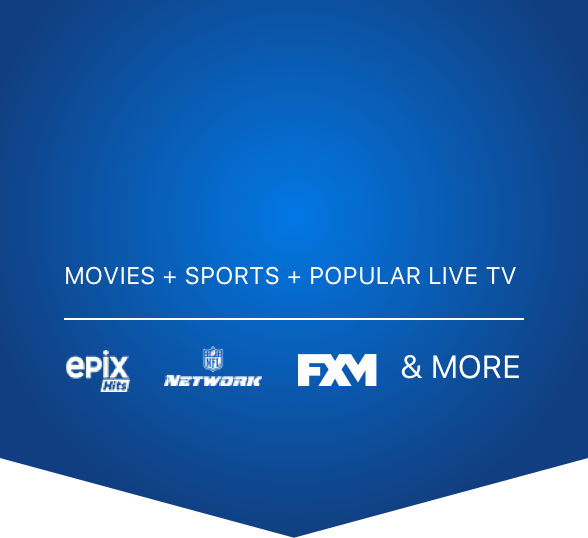 Fxm Logo - Movies and Sports and Popular Live TV; Epix Hits logo, NFL Network ...