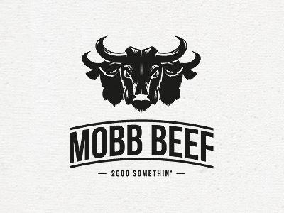 Beef Logo - Mobb Beef Logo. Logos Branding. Logos Design, Farm Logo, Logos