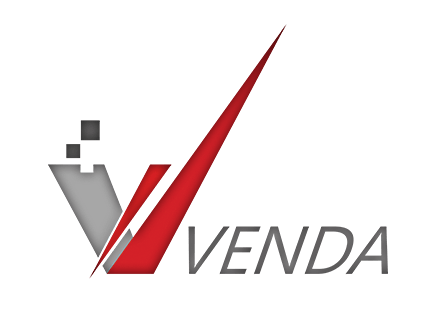 Venda Logo - web design. Venda soft. android and ios app