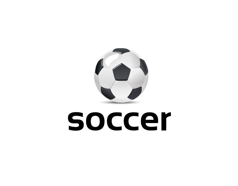 Soccar Logo - Soccer Logo and White Soccer Ball with Bold Text