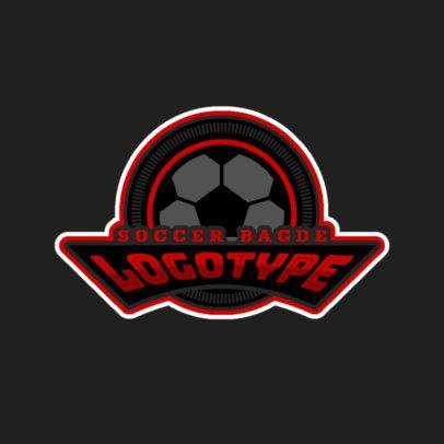 Soccar Logo - Soccer Badge Sports Logo Maker 196d