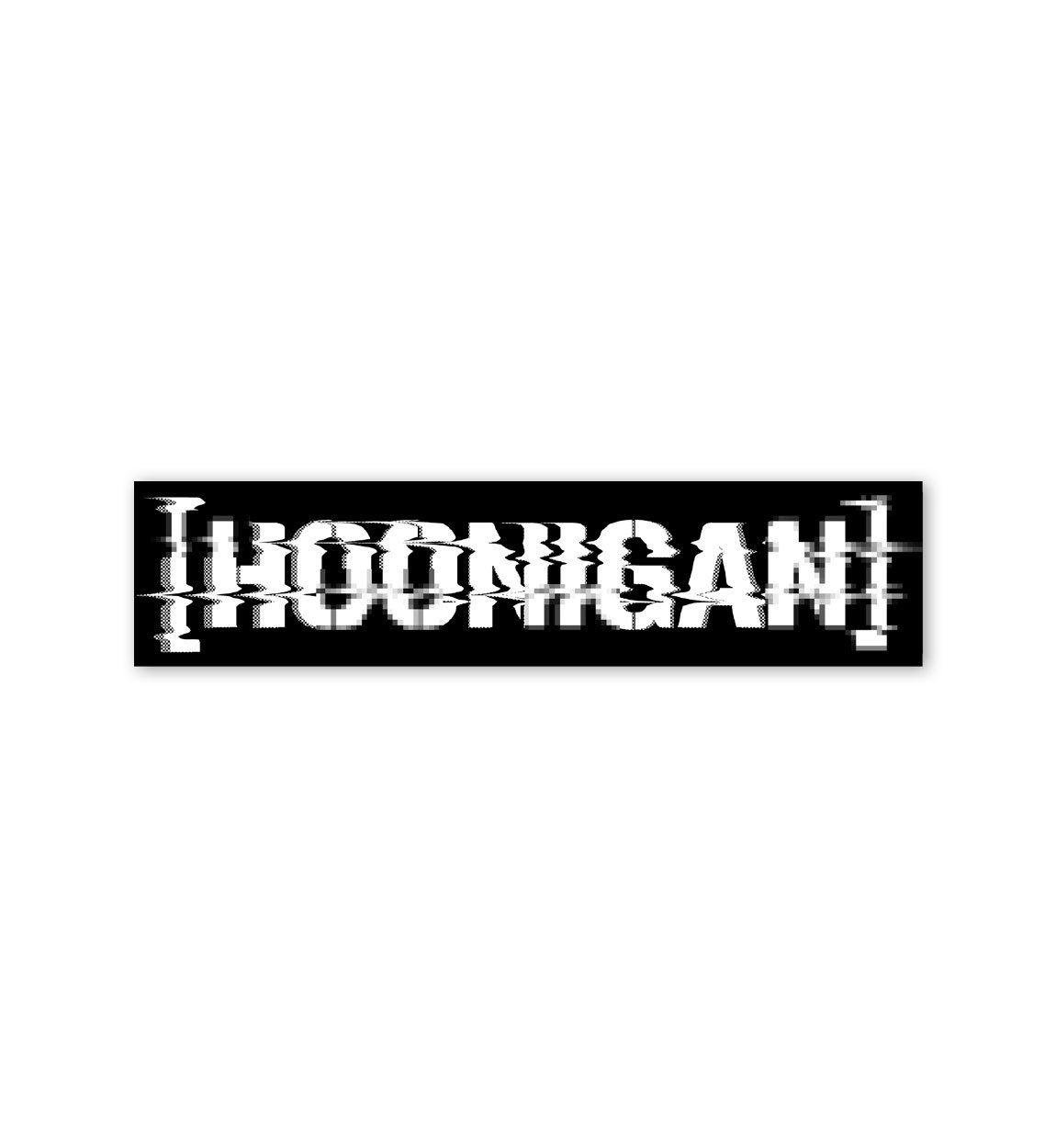 Hoonigan Logo - Glitch Censor Bar sticker
