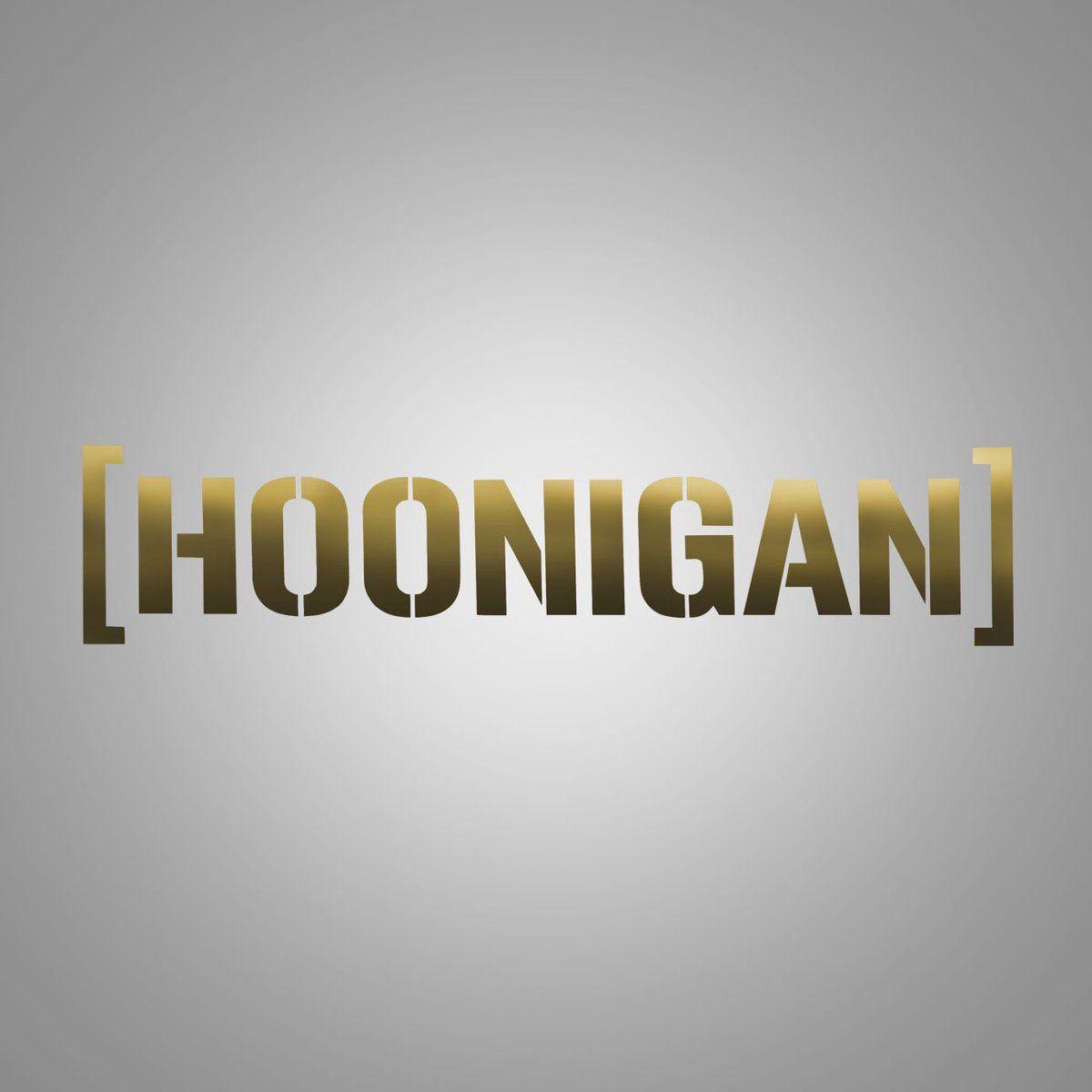 Hoonigan Logo - HOONIGAN INDUSTRIES GOLD Bracket Logo Sticker w