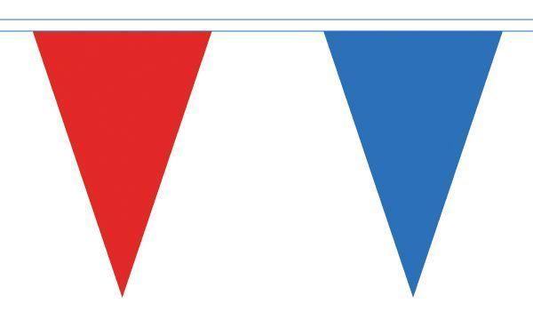 Blue and Red Triangle Logo - Red and Royal Blue Triangle Flag Bunting 54 flags on this 20 metre