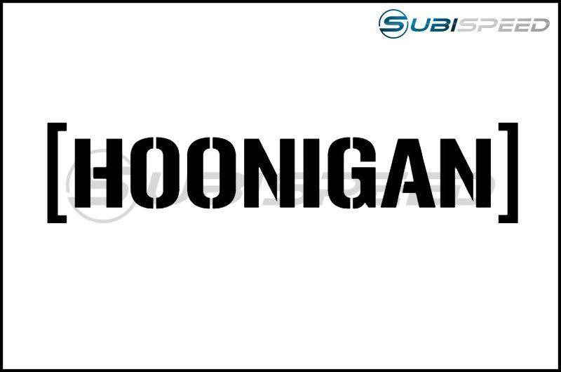 Hoonigan Logo - HOONIGAN Small Die Cut Cbar Sticker Black
