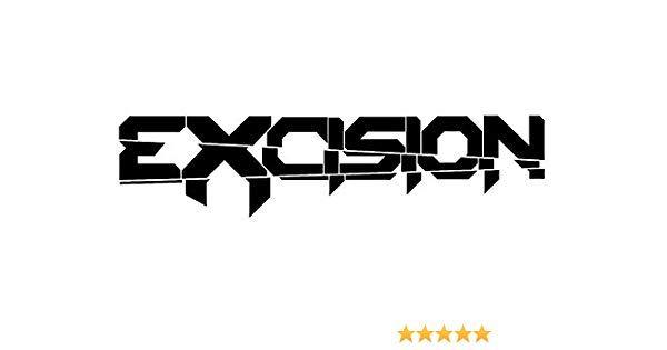 Excision Logo - EXCISION EDM DJ EDC TRANC ROCK BAND LOGO STICKERS SYMBOL 6 DECORATIVE DIE CUT DECAL FOR CARS TABLETS LAPTOPS SKATEBOARD
