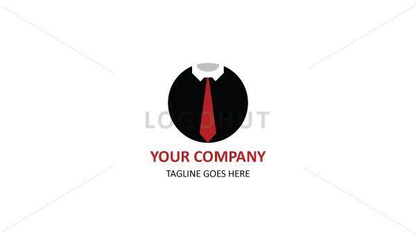 Tie Logo - Black Shirt Red Tie Logo