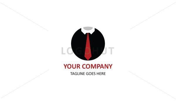 Tie Logo - Black Shirt Red Tie Logo