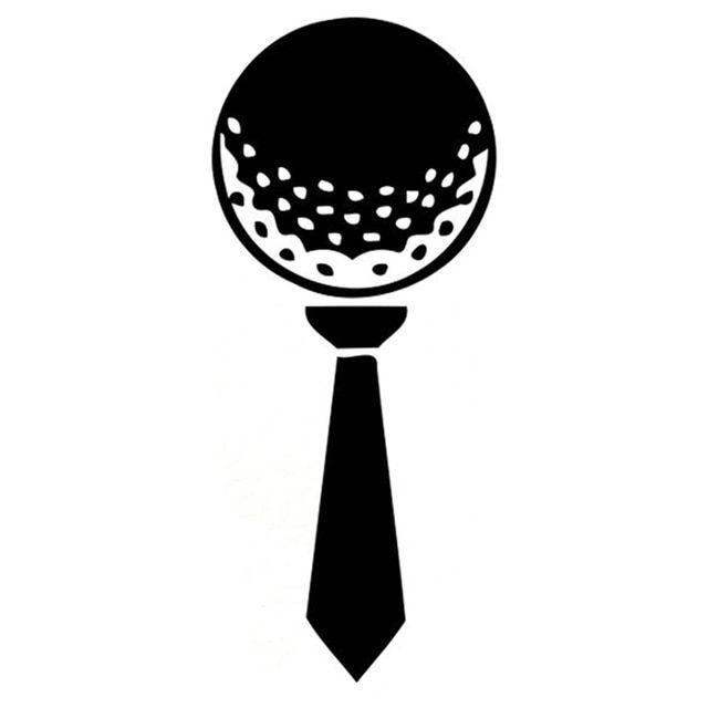 Tie Logo - US $0.95 40% OFF|6.6CM*15.4CM Interesting Golf Sport Tie Logo Silhouette  Vinyl Decal Car Sticker Decor S9 943-in Car Stickers from Automobiles & ...