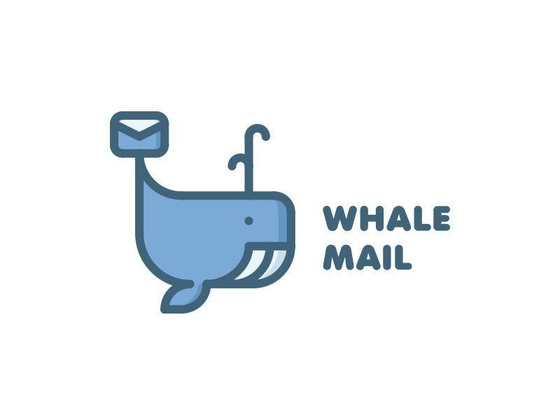 Mailing Logo - Whale Mail Logo - Day 10 by last spark on Dribbble
