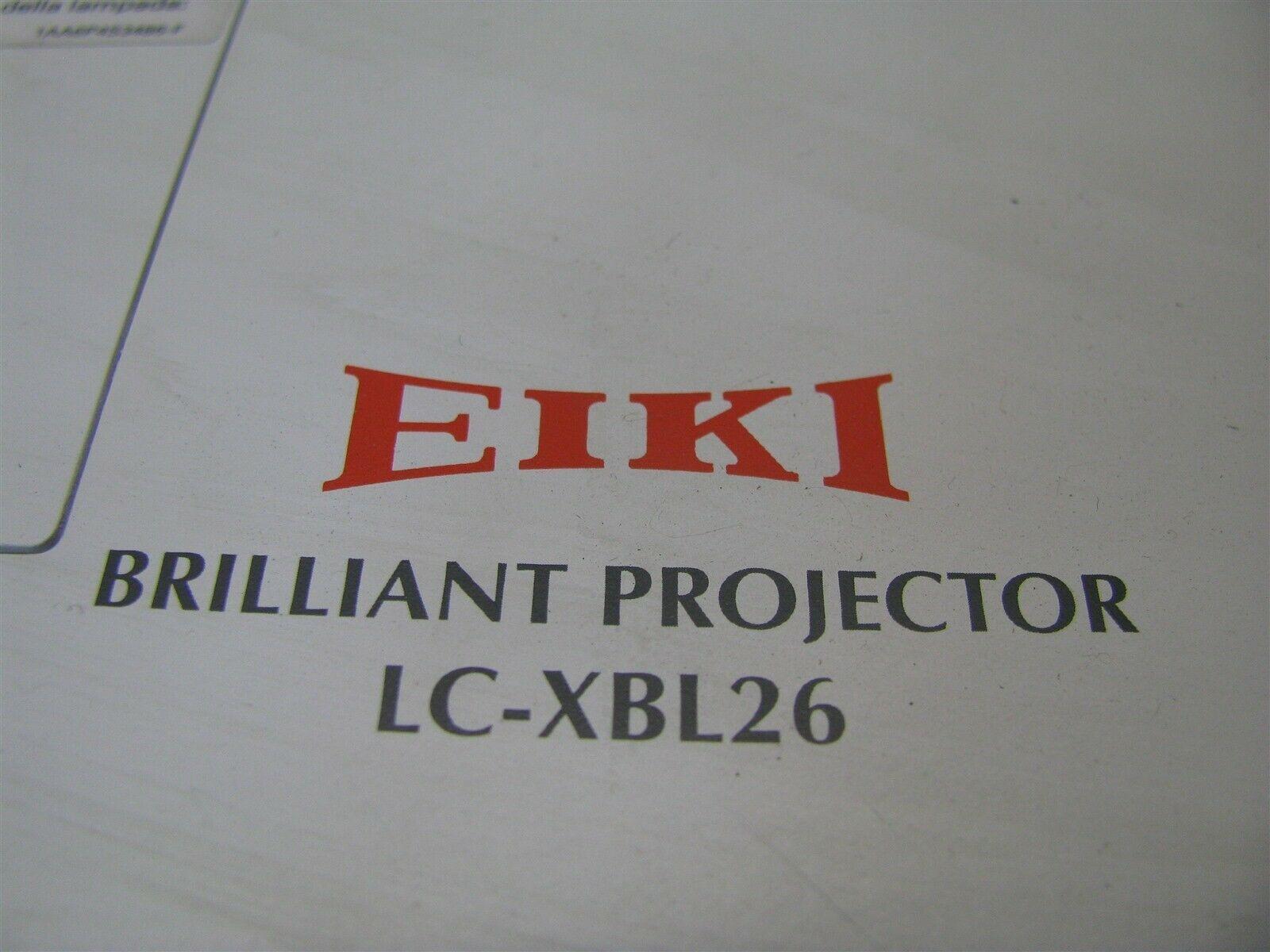 Eiki Logo - EIKI Lc-xbl26 LCD Video Projector 2600 Lumens