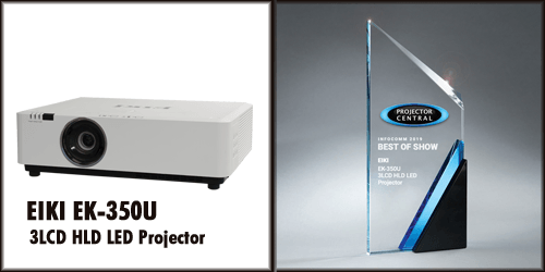 Eiki Logo - ProjectorCentral Bestows EIKI EK-350U with Best of Show Award