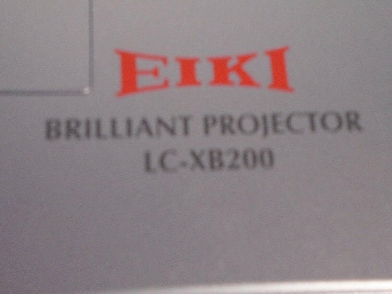 Eiki Logo - EIKI LC-XB200 Tri-LCD Projector