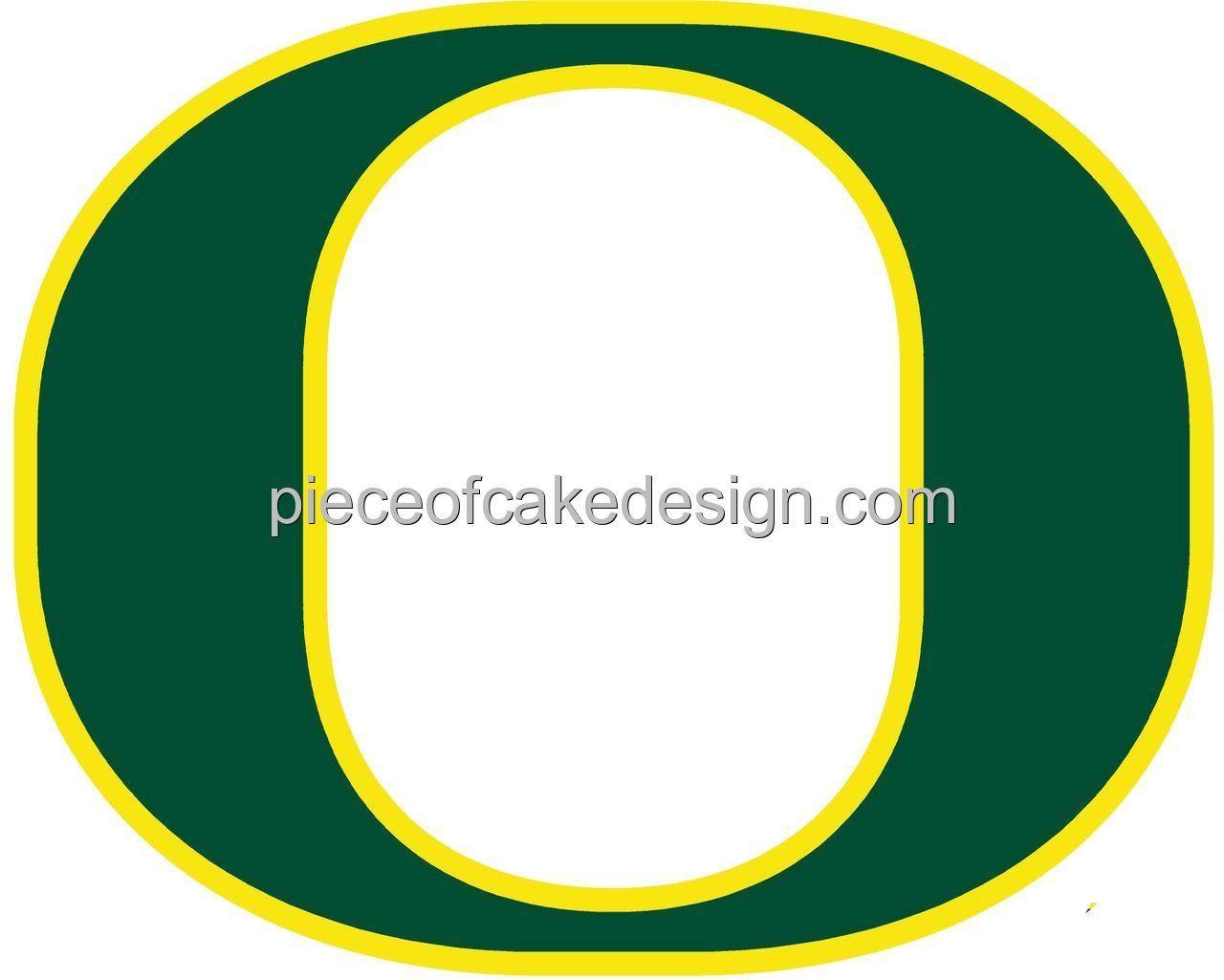 Uofo Logo - Round University of Oregon Logo Birthday Edible Image Cake