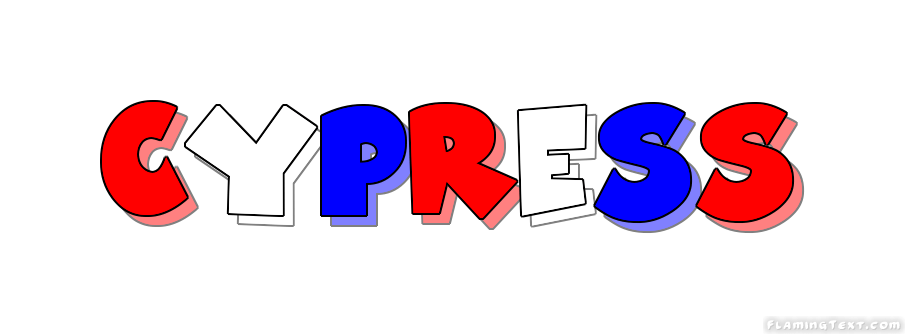Cypress Logo - United States of America Logo. Free Logo Design Tool from Flaming Text
