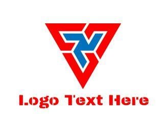 Blue and Red Triangle Logo - Triangle Logo Maker