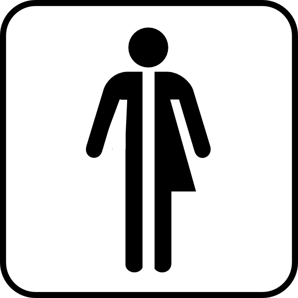 Bathroom Logo - Unisex Bathroom Logo