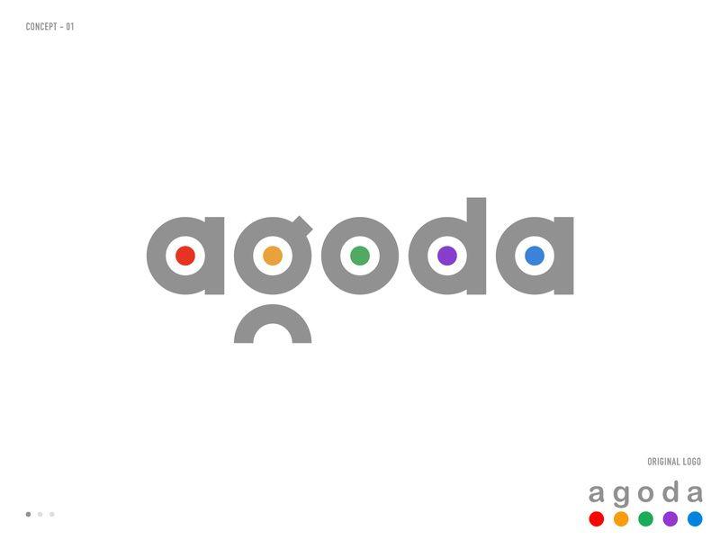 Agoda.com Logo - Agoda logo redesign concept 01 by Abhishek Prakash ✪ on Dribbble