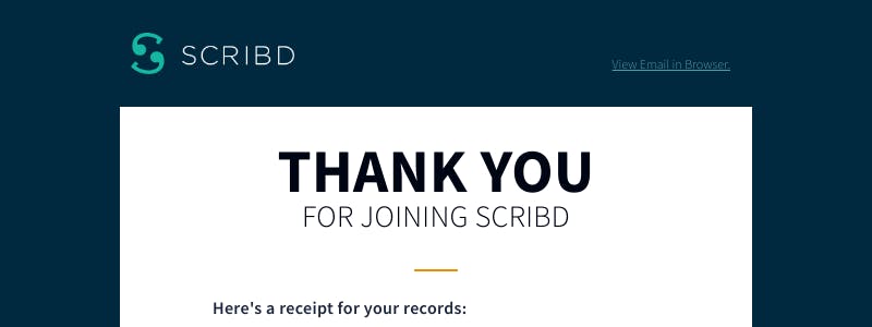 Scribd Logo - Onboarding on Scribd - user flow design inspiration