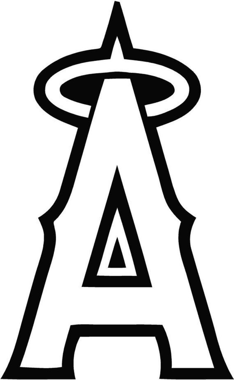 Angles Logo - Los Angeles Angels logo MLB sticker vinyl decal wall art 255