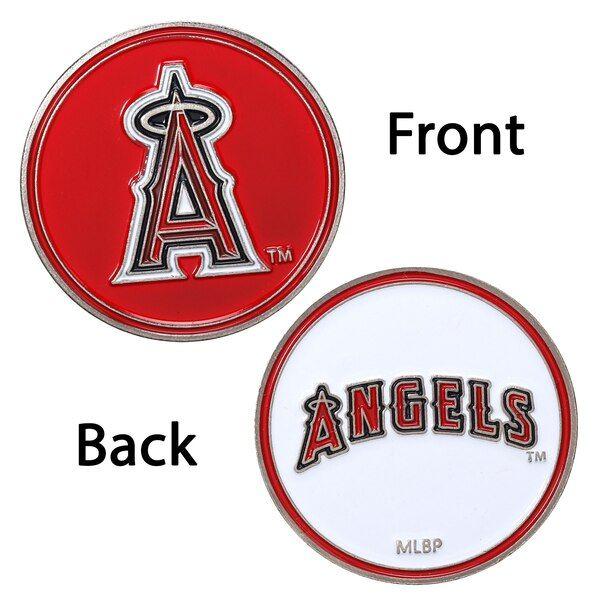 Angles Logo - Los Angeles Angels Red Left Hand Golf Glove & Ball Marker Set