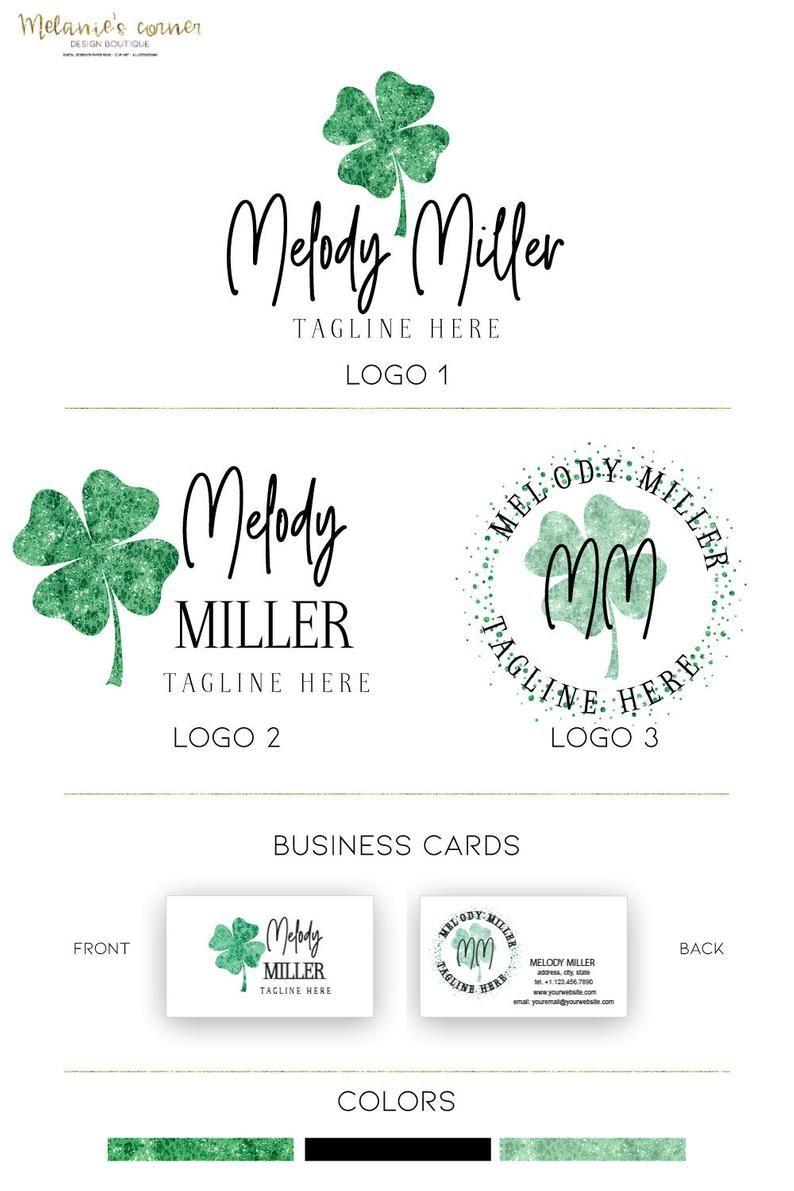 Clover Logo - Event Planner logo Clover logo Wedding planner logo Party logo Decorator  logo Photo logo Premade logo Premade branding kit Custom logo 206