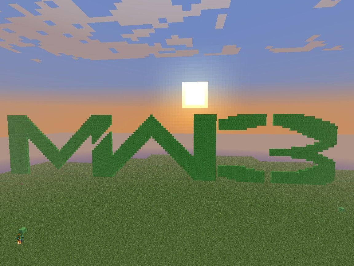 MW3 Logo - call of duty modern warfare 3 MW3 logo Minecraft Project