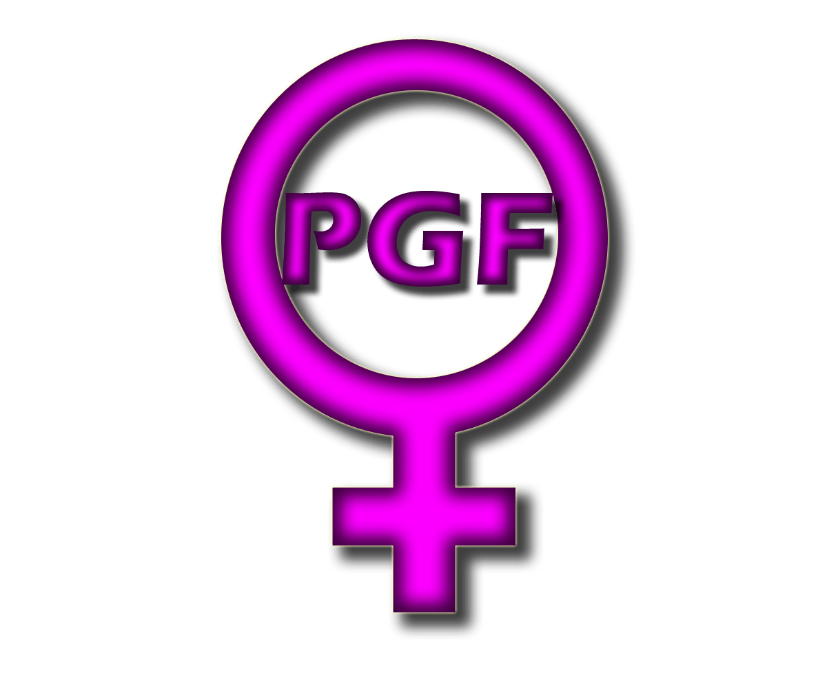 PGF Logo - Colorful, Upmarket, Clothing Logo Design for POWER GIRL, or PGF
