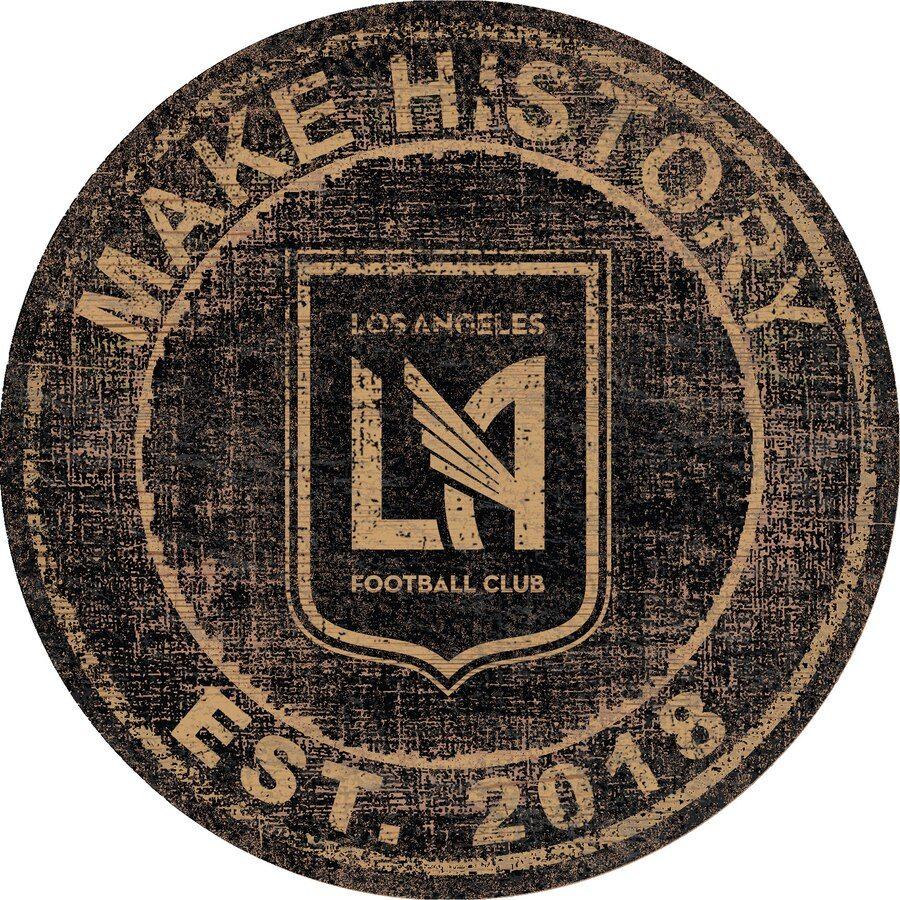 Lafc Logo - LAFC 24 x 24 Heritage Logo Round Sign