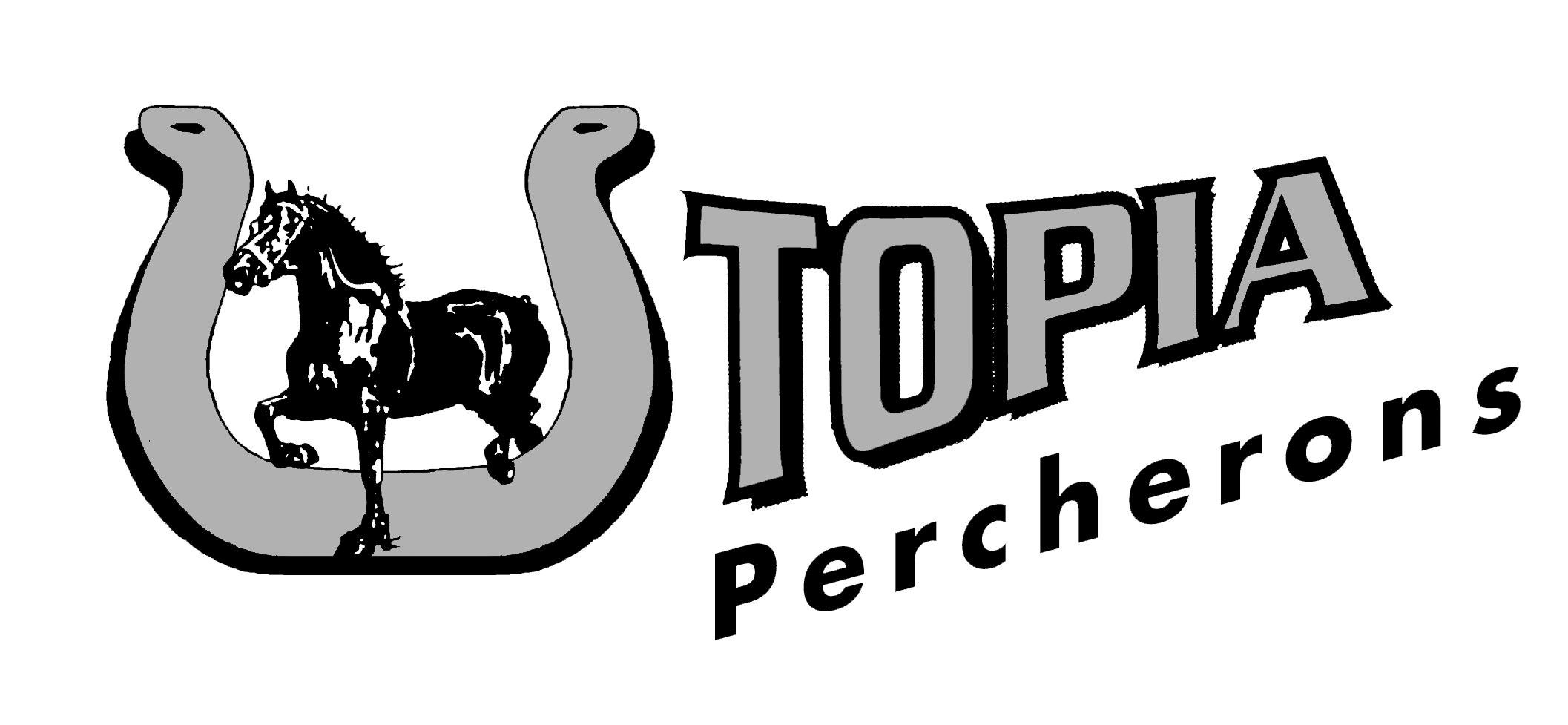 Percheron Logo - Utopia Percherons – We buy, sell, train, breed and show Percheron ...