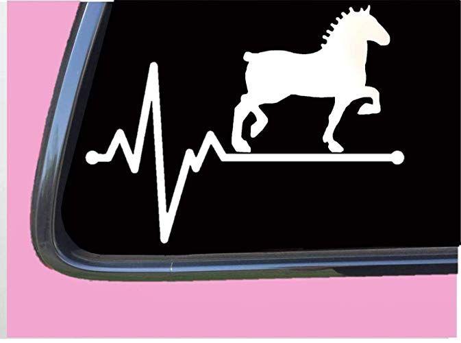 Percheron Logo - Draft Horse Lifeline TP 259 vinyl 8 Decal Sticker