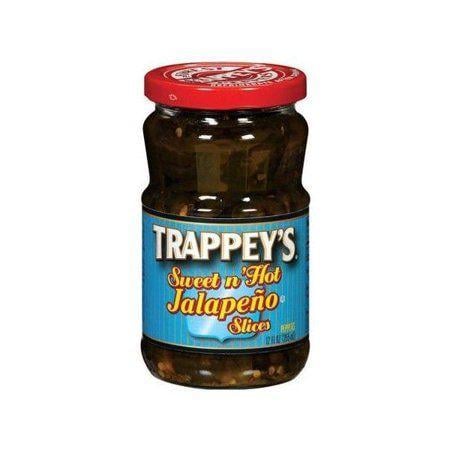 Trappey's Logo - Trappey's Sweet N' Hot Jalapeno Peppers Slices, 12 fl oz