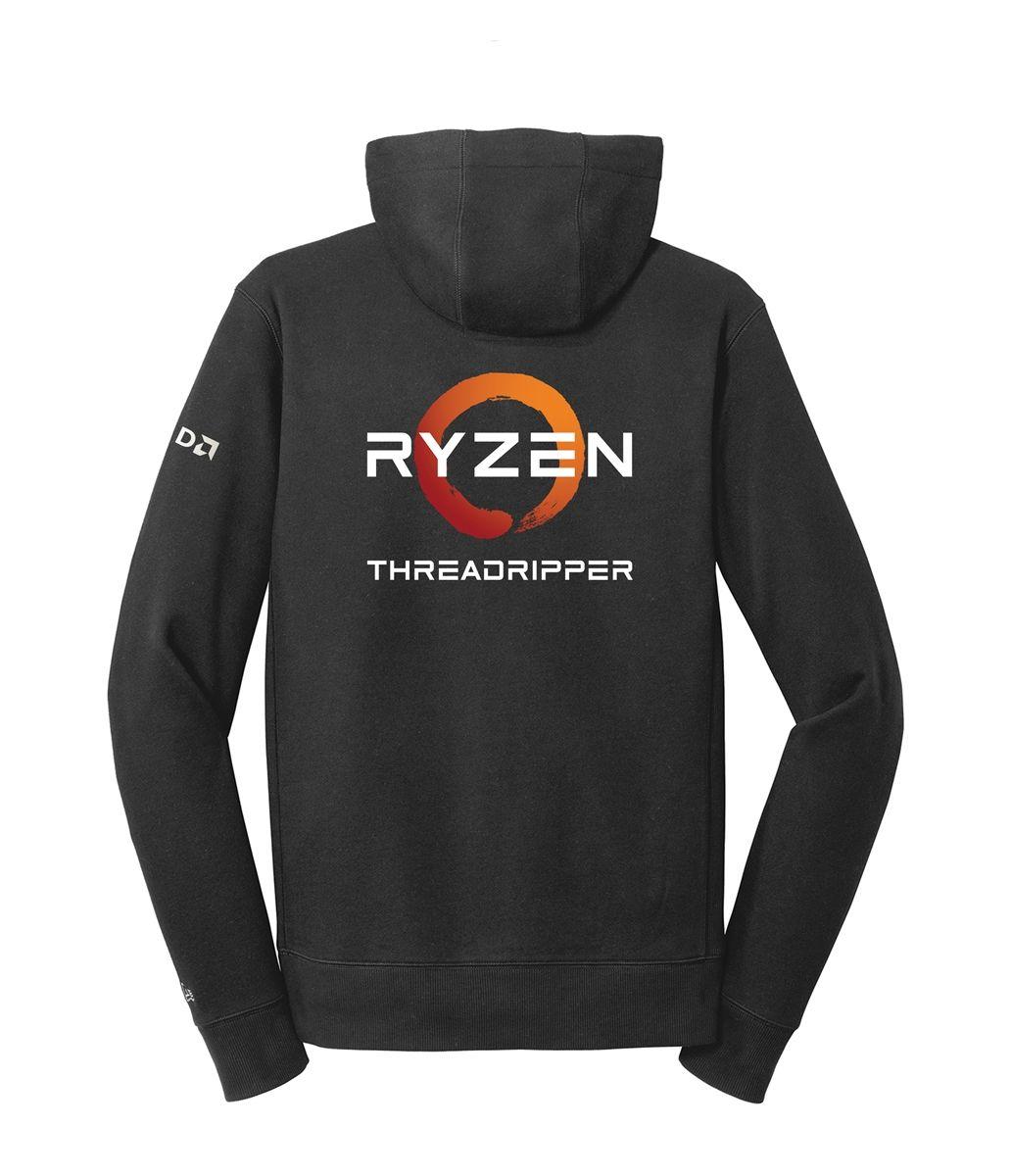 Threadripper Logo - AMD RYZEN THREADRIPPER Full-Zip Hoodie