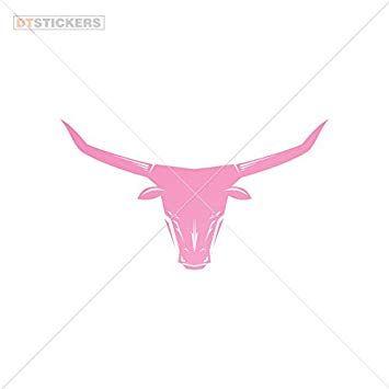 Biull Logo - Vinyl Stickers Decal Bull Logo Black For Helmet waterproof (10 X 5,62 In. )  Orange