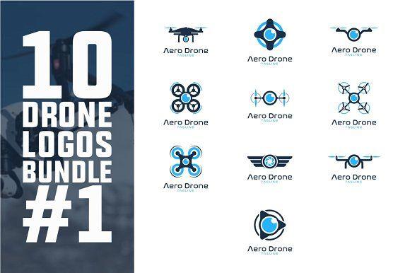 Drone Logo - 10 Drone Logo Bundle #1