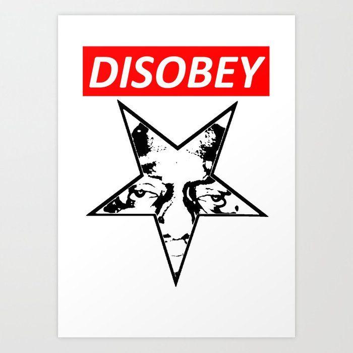 Biggie Logo - Disobey - Original Logo (Biggie) Art Print by bradenwalls