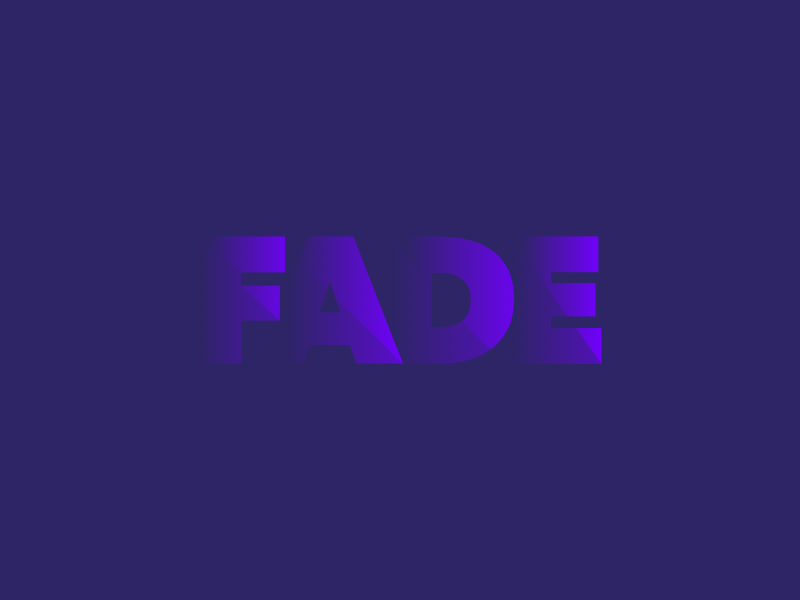 Fade Logo - Fade Logo by Andrea Severgnini on Dribbble