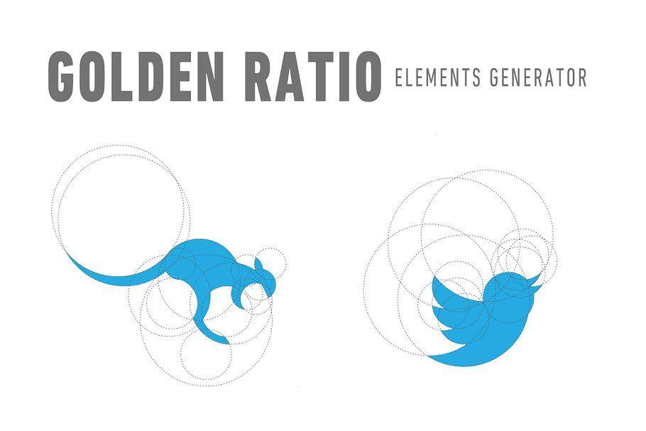 Generator Logo - Golden Ratio Elements Generator Logo Templates Creative Market
