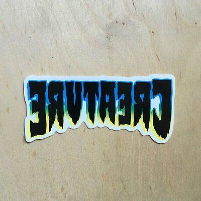 Backwards Logo - Creature skateboards classic logo vinyl sticker decal bumper backwards