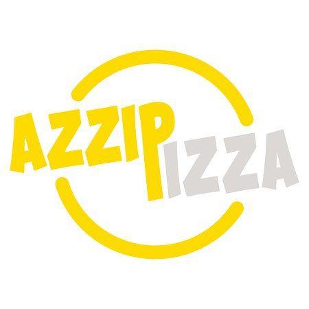 Backwards Logo - Azzip Pizza logo. It's pizza spelled backwards and pizza again ...