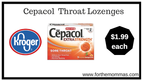 Cepacol Logo - Kroger: Cepacol Extra Strength Sore Throat Lozenges ONLY $1.99 - FTM