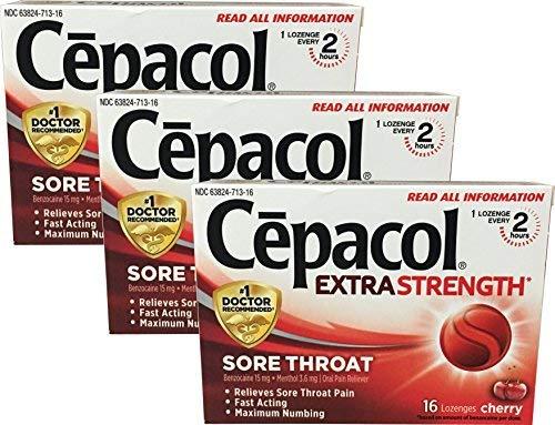 Cepacol Logo - Cepacol Extra Strength Sore Throat, 16 Lozenge, Cherry