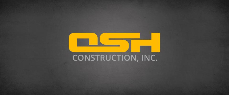 OSH Logo - OSH Construction Inc. Logo Design & Website Design in Corona, CA