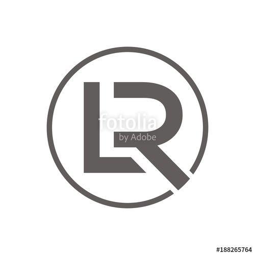 LR Logo - RL, LR logo initial letter design template vector illustration