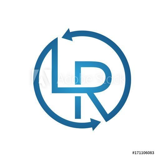 LR Logo - Blue Loop Initial LR Logo this stock illustration and explore