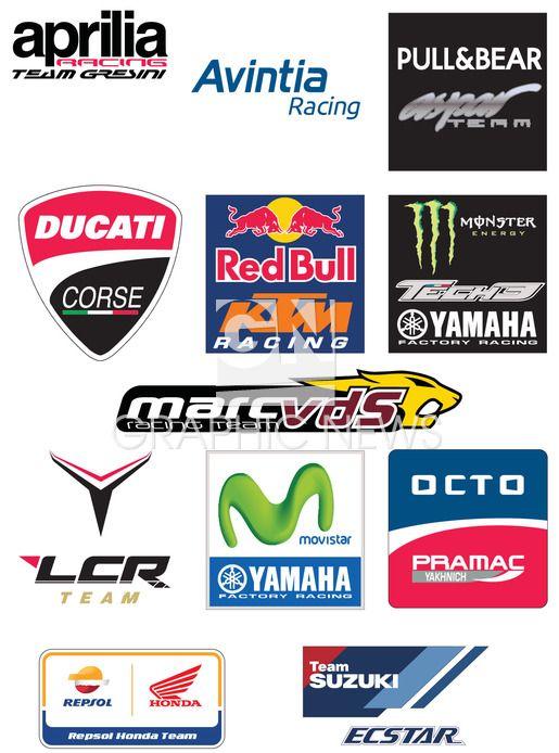 MotoGP Logo - MOTOGP: Team logos 2017 infographic