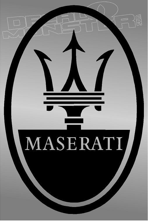 Masirati Logo - Maserati Logo Style 1 Decal Sticker