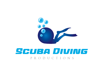 Diving Logo - Scuba Diving Logo design - simple logo it's easy to edit re size or ...